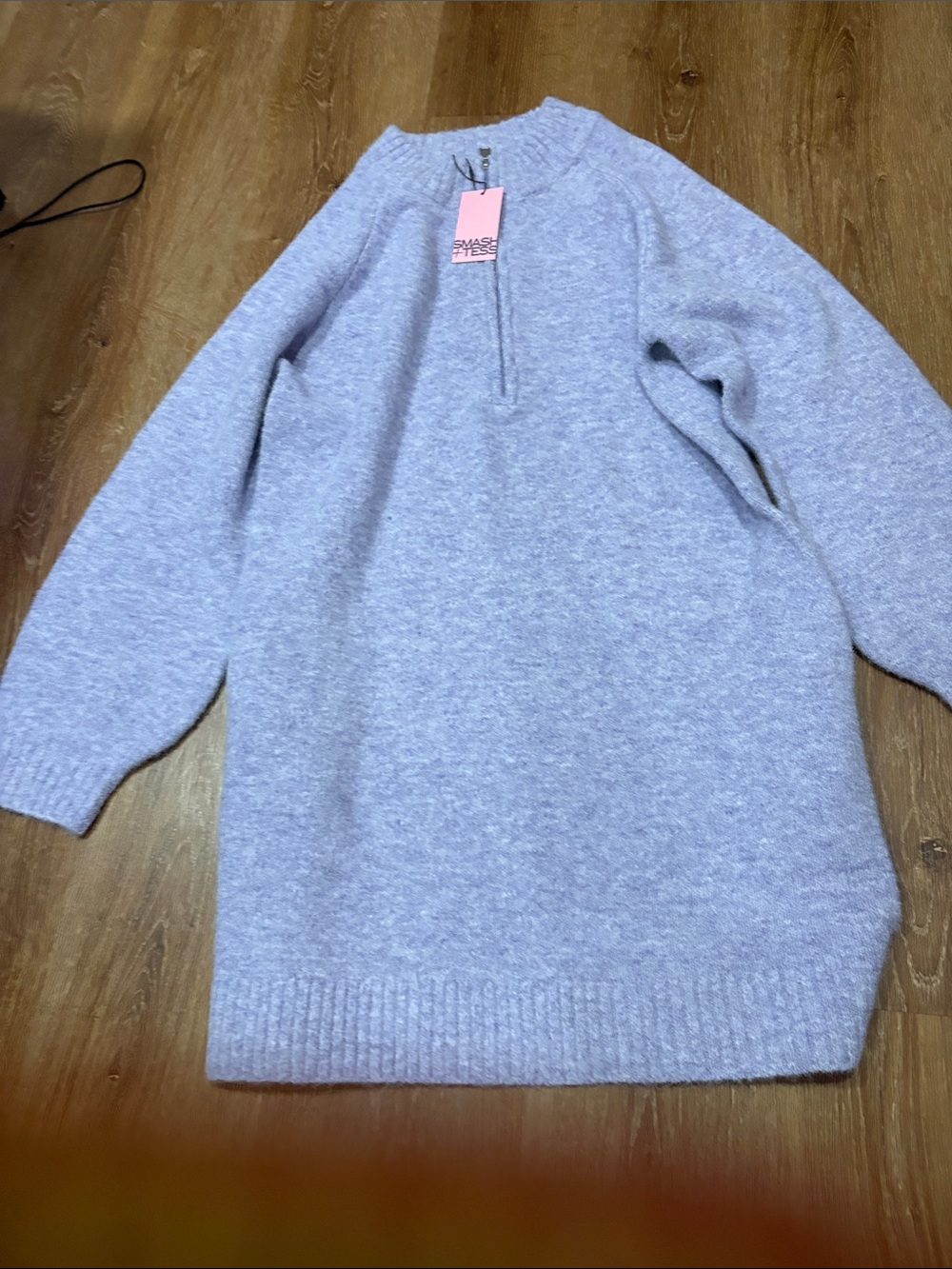 Cozy Light purple Women's Half-Zip Sweater M/L